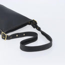 Coach Shoulder Bag Leather Black Gold Auth 205194-7