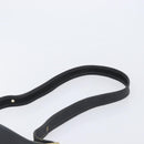 Coach Shoulder Bag Leather Black Gold Auth 205194-8