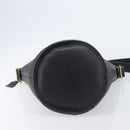 Coach Shoulder Bag Leather Black Gold Auth 205194-9