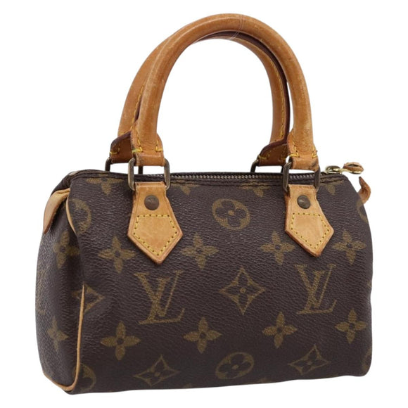 LOUIS VUITTON Monogram Mini Speedy Hand Bag M41534 LV Auth 205198