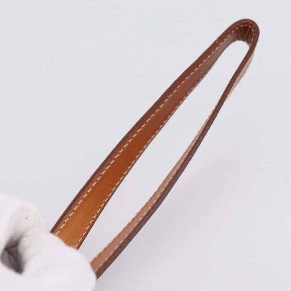 CELINE Macadam Canvas Clutch Bag PVC Leather Brown Gold Auth 205199