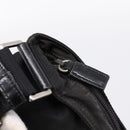 PRADA Shoulder Bag Nylon Black Silver Auth 205200-18