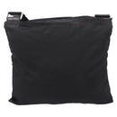 PRADA Shoulder Bag Nylon Black Silver Auth 205200-2