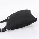 PRADA Shoulder Bag Nylon Black Silver Auth 205200-3