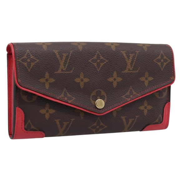 LOUIS VUITTON Monogram Portefeiulle Sarah Retiro Poppy Petal M41951 Auth 205201M