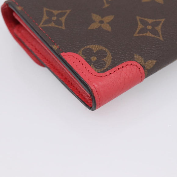 LOUIS VUITTON Monogram Portefeiulle Sarah Retiro Poppy Petal M41951 Auth 205201M