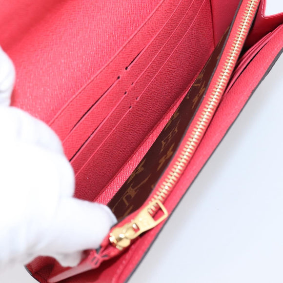 LOUIS VUITTON Monogram Portefeiulle Sarah Retiro Poppy Petal M41951 Auth 205201M