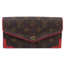 LOUIS VUITTON Monogram Portefeiulle Sarah Retiro Poppy Petal M41951 Auth 205201M-13