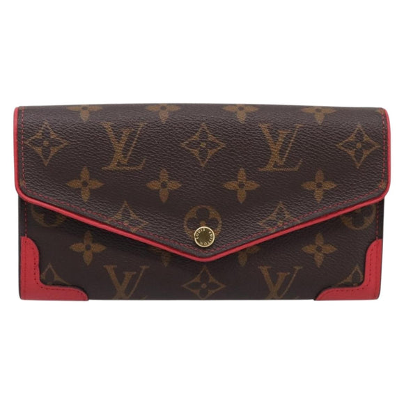 LOUIS VUITTON Monogram Portefeiulle Sarah Retiro Poppy Petal M41951 Auth 205201M