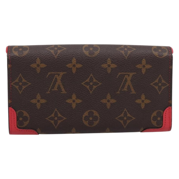 LOUIS VUITTON Monogram Portefeiulle Sarah Retiro Poppy Petal M41951 Auth 205201M