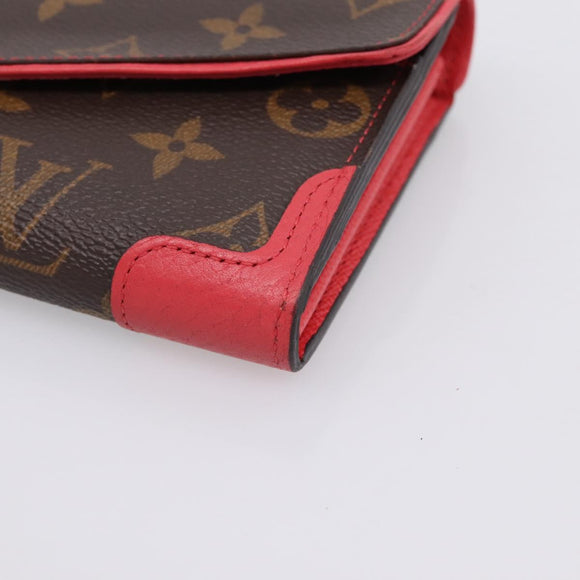 LOUIS VUITTON Monogram Portefeiulle Sarah Retiro Poppy Petal M41951 Auth 205201M
