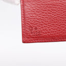 GUCCI Interlocking Bifold Wallet Leather Red Gold Beige 615525 Auth 205205V-17