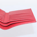 GUCCI Interlocking Bifold Wallet Leather Red Gold Beige 615525 Auth 205205V-18