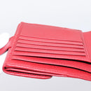 GUCCI Interlocking Bifold Wallet Leather Red Gold Beige 615525 Auth 205205V-20