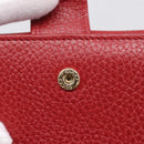 GUCCI Interlocking Bifold Wallet Leather Red Gold Beige 615525 Auth 205205V-10