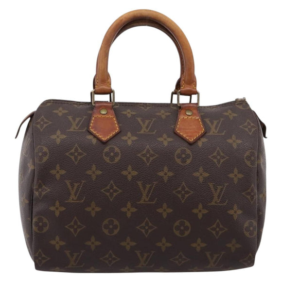 LOUIS VUITTON Monogram Speedy 25 Hand Bag M41528 LV Auth 205208