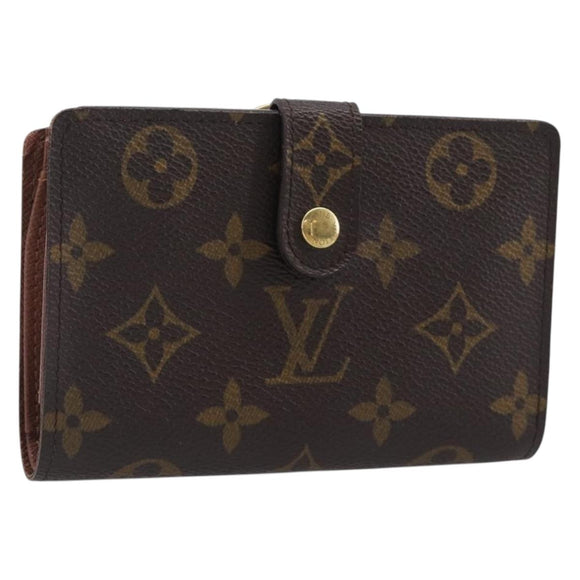 LOUIS VUITTON Monogram Porte Monnaie Billets Viennois Wallet M61663 Auth 205211V