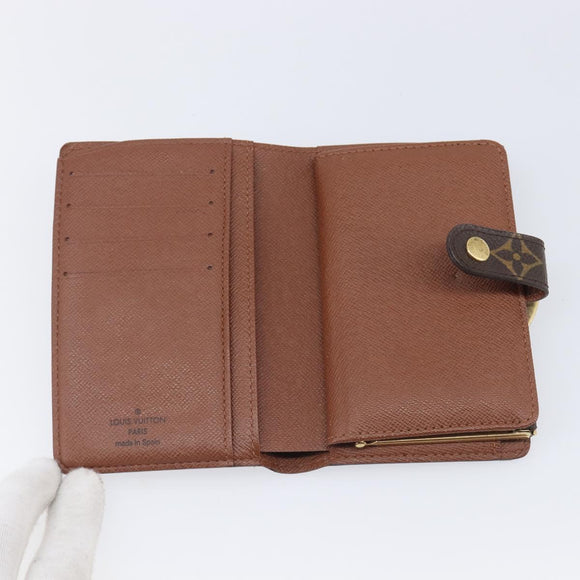 LOUIS VUITTON Monogram Porte Monnaie Billets Viennois Wallet M61663 Auth 205211V