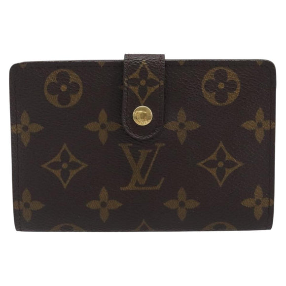 LOUIS VUITTON Monogram Porte Monnaie Billets Viennois Wallet M61663 Auth 205211V