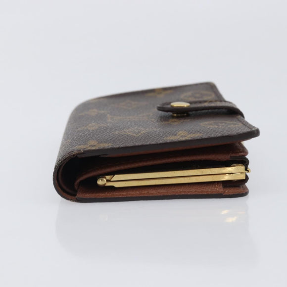 LOUIS VUITTON Monogram Porte Monnaie Billets Viennois Wallet M61663 Auth 205211V