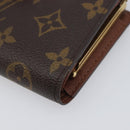 LOUIS VUITTON Monogram Porte Monnaie Billets Viennois Wallet M61663 Auth 205211V-7