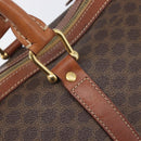CELINE Macadam Canvas Boston Bag PVC Leather Brown Gold Auth 205213V-19
