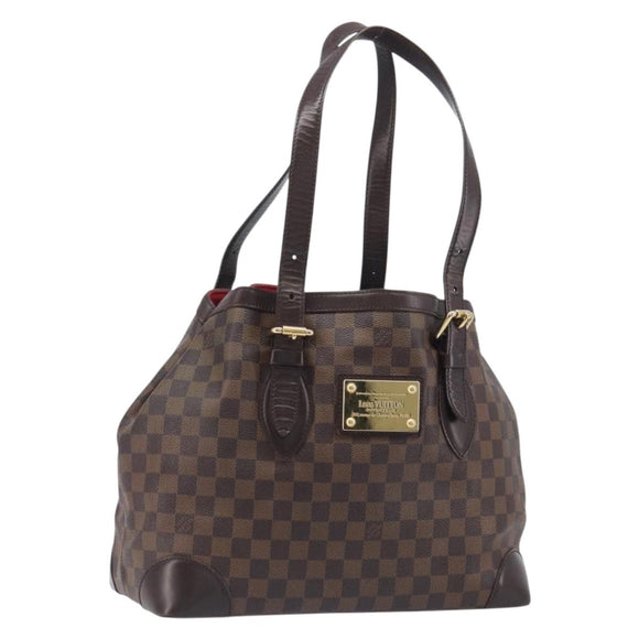 LOUIS VUITTON Damier Ebene Hampstead MM Tote Bag N51204 LV Auth 205214