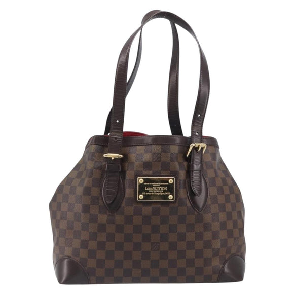 LOUIS VUITTON Damier Ebene Hampstead MM Tote Bag N51204 LV Auth 205214