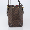 LOUIS VUITTON Damier Ebene Hampstead MM Tote Bag N51204 LV Auth 205214-3