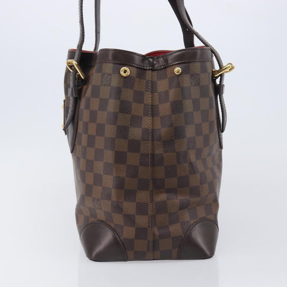 LOUIS VUITTON Damier Ebene Hampstead MM Tote Bag N51204 LV Auth 205214