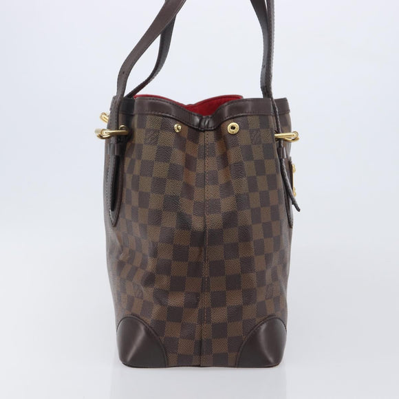 LOUIS VUITTON Damier Ebene Hampstead MM Tote Bag N51204 LV Auth 205214