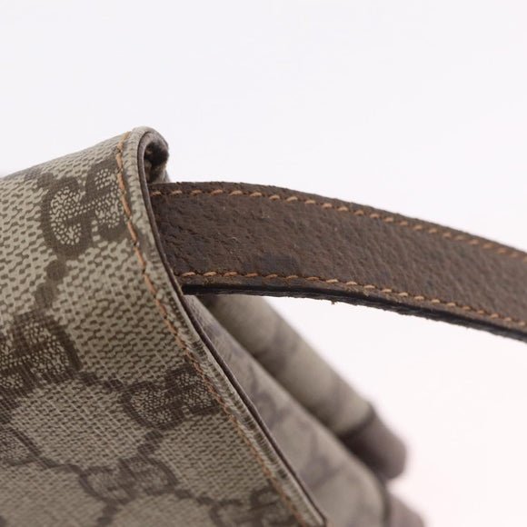 GUCCI GG Supreme Shoulder Bag PVC Beige Gold 56 02 504 Auth 205220