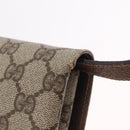 GUCCI GG Supreme Shoulder Bag PVC Beige Gold 56 02 504 Auth 205220-14