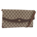 GUCCI GG Supreme Shoulder Bag PVC Beige Gold 56 02 504 Auth 205220-1