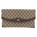 GUCCI GG Supreme Shoulder Bag PVC Beige Gold 56 02 504 Auth 205220-2