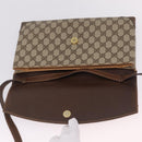 GUCCI GG Supreme Shoulder Bag PVC Beige Gold 56 02 504 Auth 205220-21