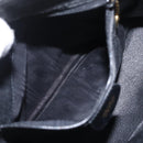 GUCCI Bamboo Hand Bag Leather 2way Black Gold 000 904 0290 Auth 205223-22