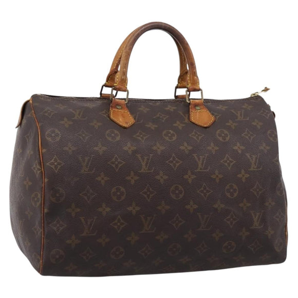 LOUIS VUITTON Monogram Speedy 35 Hand Bag M41524 LV Auth 205226