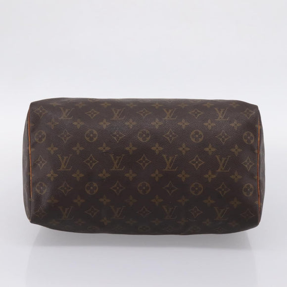 LOUIS VUITTON Monogram Speedy 35 Hand Bag M41524 LV Auth 205226