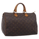 LOUIS VUITTON Monogram Speedy 35 Hand Bag M41524 LV Auth 205226-1