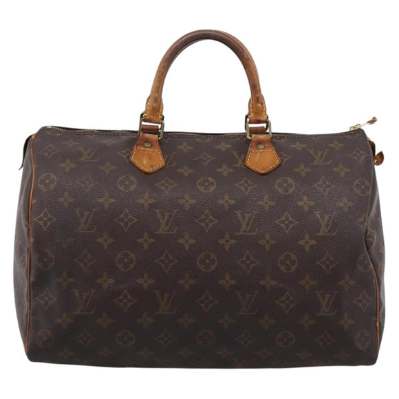 LOUIS VUITTON Monogram Speedy 35 Hand Bag M41524 LV Auth 205226