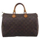 LOUIS VUITTON Monogram Speedy 35 Hand Bag M41524 LV Auth 205226-2