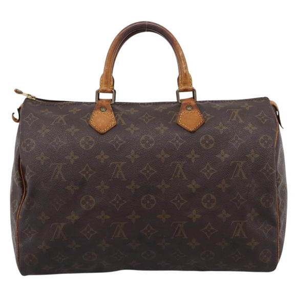 LOUIS VUITTON Monogram Speedy 35 Hand Bag M41524 LV Auth 205226