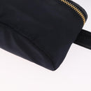 PRADA Waist bag Nylon Navy Gold Auth 205227-13