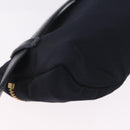 PRADA Waist bag Nylon Navy Gold Auth 205227-14