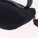 PRADA Waist bag Nylon Navy Gold Auth 205227-15