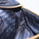 PRADA Waist bag Nylon Navy Gold Auth 205227-20