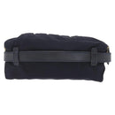 PRADA Waist bag Nylon Navy Gold Auth 205227-3
