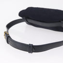 PRADA Waist bag Nylon Navy Gold Auth 205227-7