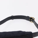 PRADA Waist bag Nylon Navy Gold Auth 205227-8
